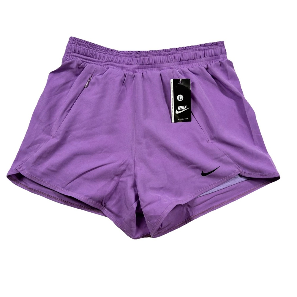 Nike Tempo Shorts Womens L Running Athletic Purple 3.5" Inseam Lined Training